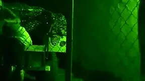 a hairy teen sneaks into the army base for solo anal play with dildo