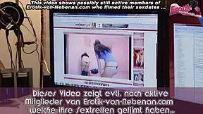 German Amateur Teen Couple Tries Homemade Porn, Gets Caught!