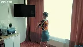 Elena Ross Intense Step Sister Workout With Monster Cock