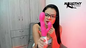 she tests new game until squirting all over