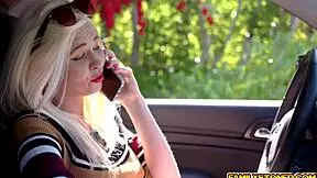 Stepdad whips out his cock and makes Jade Nile suck it deep in her throat.