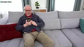 Grandpa Hans pumps tight pussy of big-breasted blonde 18-year-old Angel Ayla