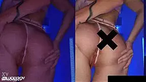 Perfect all natural busty babe Angel Young drains cock