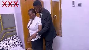 Hot Threesome In School Dorm: Watch Ebony Babe Bent Over For Big Ass Doggystyle?