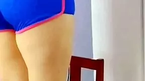 watch the cute mexican girl in micro shorts get assfucked by her pervert neighbor who records the creampie outdoor