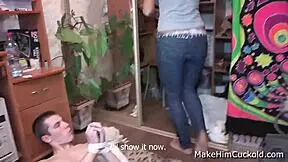 Jealous Girlfriend Lupe Burnett in Cuckold Orgasm Scene