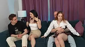 First-time swinger with girlfriend and couple