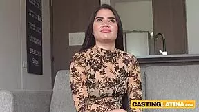 Young Latina milf from Venezuela fakes casting, sucking and fucking big cock.