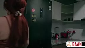 Red-haired real estate agent has sex with new tenant