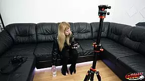 What’s up with this German scout getting anal from big-boobed Latina Lola Morango at casting?