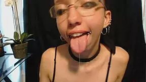 can you handle this petite teen drooling over nude lipstick