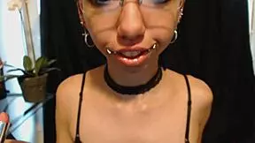 can you handle this petite teen drooling over nude lipstick