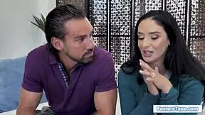 Why does busty babe crave stepdad's monster cock in wild 3some?