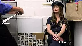 Cop uniform hottie busted and fucked 😏