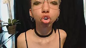 can you handle this petite teen drooling over nude lipstick