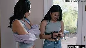 tiny asian teen tries bdsm with friend and boyfriend