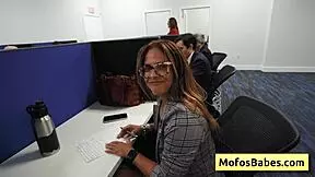 Office MILF gets naughty with coworker
