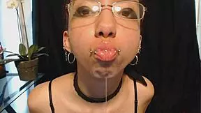 can you handle this petite teen drooling over nude lipstick