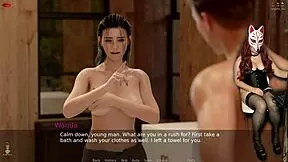 Ms. Denvers in episode 58, slipping into bed with a hot teacher for some fun.