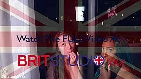 Two British teen 18+s in uniform sucking cock and swapping cum.