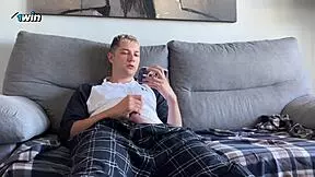 step sister caught me jerking off and gave handjob