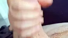 giving a handjob to friend in private