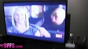 Pretty Petite Stepmom in Bra Ignores Phone While Stepson Jerks Off Publicly in Crazy Roleplay