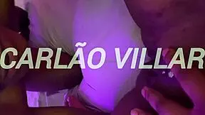 a young brunette girl enjoys oral pleasure in a private session