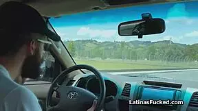 Pounding that amateur Colombian big tit beauty