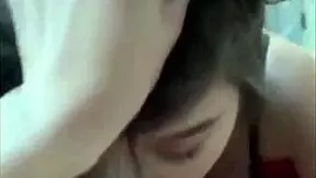 Two amateur teens try oral fun together