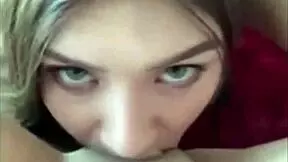 Two amateur teens try oral fun together