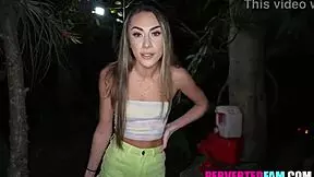 step siblings play in the park