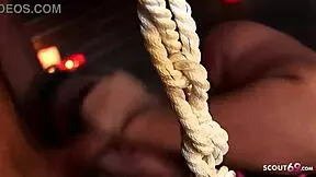 Slave Endures Bdsm Femdom Ffm Threesome Sex In Dungeon With Domina And Mistress