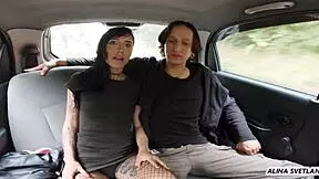 My first porn scene was fucking a big dick in the car, feeling wet and rough.