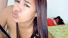 quick blowjob from young stepsister in parents' room in miami