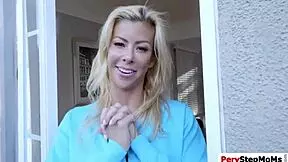 I, Lovely Blonde MILF, Caress Huge Cock