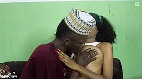 Can Alhaji Resist the Big Boobs Neighbor's Petite Waist and Monster Cock?