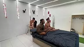 Britney Dutch, let's dominate this garage orgy, she said.