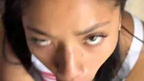 Amateur couple shares deep blowjob with stepbrother's big black cock