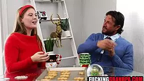 Teen Step Granddaughter Banged by Santa Step Grandpa in Fucked Up Family Scene