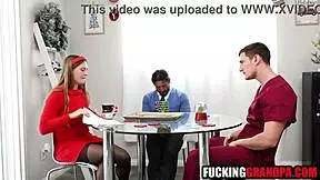 Teen Step Granddaughter Banged by Santa Step Grandpa in Fucked Up Family Scene