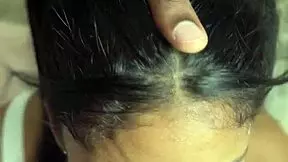 Amateur couple shares deep blowjob with stepbrother's big black cock