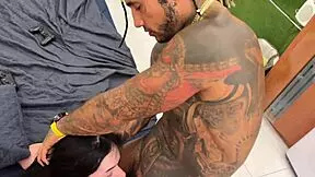 Britney Dutch, let's dominate this garage orgy, she said.