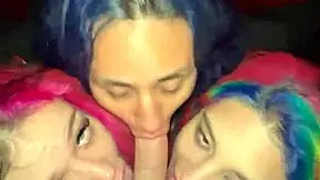 Boat party turns into a steamy group session with big natural tits and big ass babes