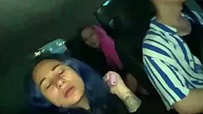 Boat party turns into a steamy group session with big natural tits and big ass babes