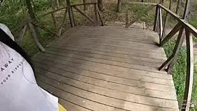 I’m Thrilled Watching Vicky Sixxx Suck Me in Public with Black Lynn Filming