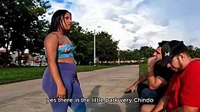 Outdoor public threesome with a young 18+ slut we found on the street! 😜