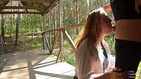 I’m Thrilled Watching Vicky Sixxx Suck Me in Public with Black Lynn Filming