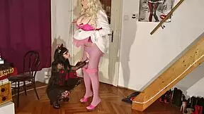 Goth teen strapon fucks her huge real doll! Watch the femdom action in HD!