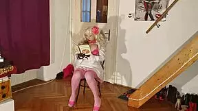 Goth teen strapon fucks her huge real doll! Watch the femdom action in HD!